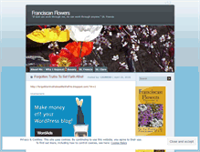 Tablet Screenshot of franciscanflowers.wordpress.com