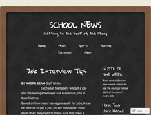 Tablet Screenshot of cedarsschoolnews.wordpress.com