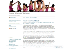 Tablet Screenshot of livewellwomen.wordpress.com