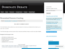 Tablet Screenshot of dominatedebate.wordpress.com