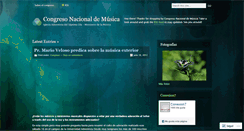 Desktop Screenshot of congresomusica.wordpress.com