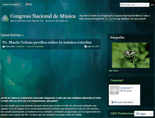 Tablet Screenshot of congresomusica.wordpress.com