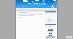 Desktop Screenshot of ale3andro.wordpress.com