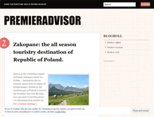 Tablet Screenshot of premieradvisor.wordpress.com