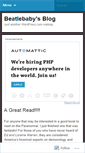 Mobile Screenshot of beatlebaby.wordpress.com
