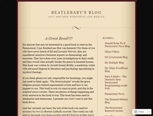 Tablet Screenshot of beatlebaby.wordpress.com