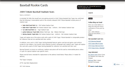 Desktop Screenshot of baseballcardsrc.wordpress.com