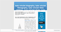 Desktop Screenshot of katewinsletbiography.wordpress.com