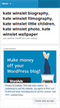 Mobile Screenshot of katewinsletbiography.wordpress.com