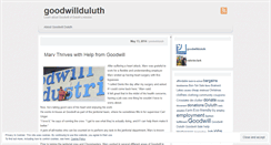 Desktop Screenshot of goodwillduluth.wordpress.com