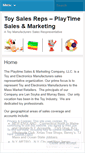 Mobile Screenshot of playtimesales.wordpress.com