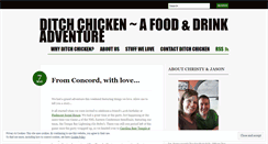 Desktop Screenshot of ditchchicken.wordpress.com