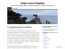 Tablet Screenshot of crazylovescompany.wordpress.com