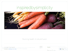 Tablet Screenshot of inspiredbysimplicity.wordpress.com