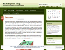 Tablet Screenshot of hyrologist.wordpress.com