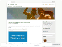 Tablet Screenshot of imaginedo.wordpress.com