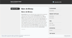 Desktop Screenshot of grc.bancdebinaryfraud.wordpress.com