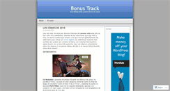 Desktop Screenshot of bonustrack73.wordpress.com