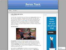 Tablet Screenshot of bonustrack73.wordpress.com