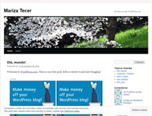 Tablet Screenshot of marizatecer.wordpress.com