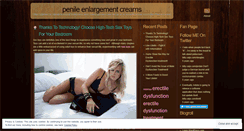 Desktop Screenshot of penileenlargementcreams.wordpress.com