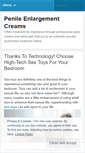 Mobile Screenshot of penileenlargementcreams.wordpress.com