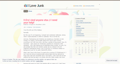 Desktop Screenshot of ilovejunk.wordpress.com