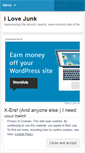 Mobile Screenshot of ilovejunk.wordpress.com