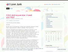 Tablet Screenshot of ilovejunk.wordpress.com