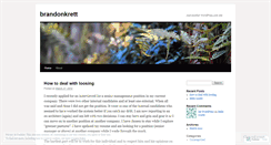 Desktop Screenshot of brandonkrett.wordpress.com