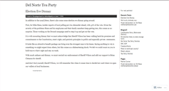 Desktop Screenshot of delnortetparty.wordpress.com