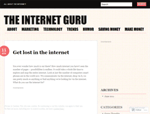 Tablet Screenshot of inetguru.wordpress.com