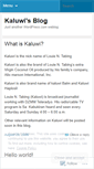 Mobile Screenshot of kaluwi.wordpress.com