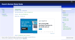 Desktop Screenshot of germanguidekaran.wordpress.com