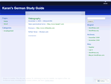Tablet Screenshot of germanguidekaran.wordpress.com
