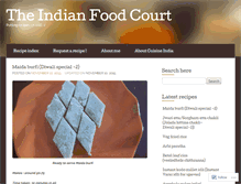 Tablet Screenshot of cuisineindia.wordpress.com