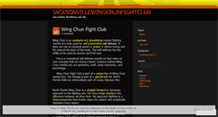 Desktop Screenshot of jacksonvillewingchunfightclub.wordpress.com