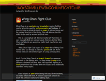 Tablet Screenshot of jacksonvillewingchunfightclub.wordpress.com