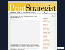 Tablet Screenshot of printstrategist.wordpress.com