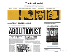 Tablet Screenshot of abolitionistpaper.wordpress.com