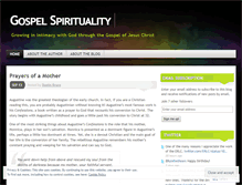 Tablet Screenshot of gospelspirituality.wordpress.com