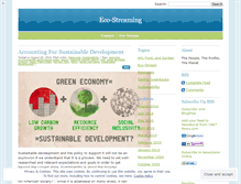 Tablet Screenshot of ecostreamblog.wordpress.com