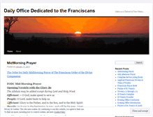 Tablet Screenshot of franciscanprayers.wordpress.com