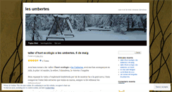 Desktop Screenshot of lesumbertes.wordpress.com