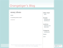 Tablet Screenshot of orangetiger.wordpress.com