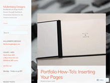 Tablet Screenshot of mullenbergdesigns.wordpress.com