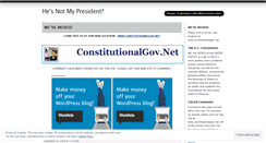 Desktop Screenshot of hesnotmypresident.wordpress.com