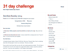 Tablet Screenshot of 31daychallenge.wordpress.com