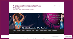 Desktop Screenshot of encuentrodanzaoriental.wordpress.com