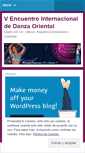 Mobile Screenshot of encuentrodanzaoriental.wordpress.com